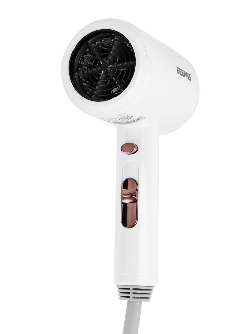 Geepas Wall Mounted Hair Dryer GHD86073, Hot & Cold Wind, Overheat Protection, Constant Temperature, Cool Shot Function, Strong Wind & Quiet Sound, Fast Drying Of Thick Hair, 1200W Power - Image 4