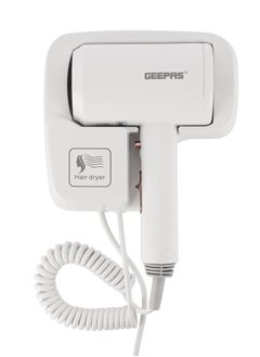 GEEPAS Geepas Wall Mounted Hair Dryer GHD86073, Hot & Cold Wind, Overheat Protection, Constant Temperature, Cool Shot Function, Strong Wind & Quiet Sound, Fast Drying Of Thick Hair, 1200W Power  - Image 2