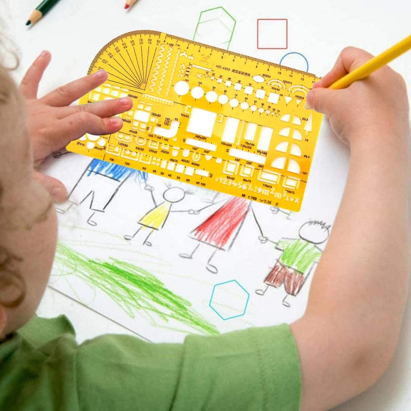 Utoolmart Drawing Template Ruler, Architecture Template, Architectural Design Drawing Ruler, Wide Range of Application(4355) - Image 5