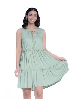 Mint Green Tiered Dress - pzsku/Z88DFE8256B701633AF8BZ/45/_/1726914243/7ed0a06c-15e5-4211-b459-6fc45deab153