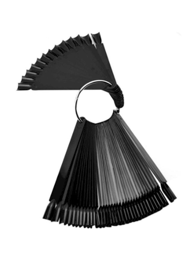 NIBEMINENT 50-Piece Nail Polish Swatch Set Black - Image 1