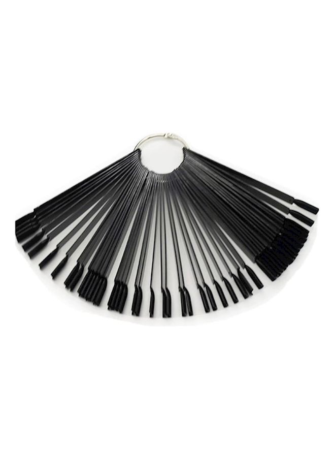 NIBEMINENT 50-Piece Nail Polish Swatch Set Black - Image 2