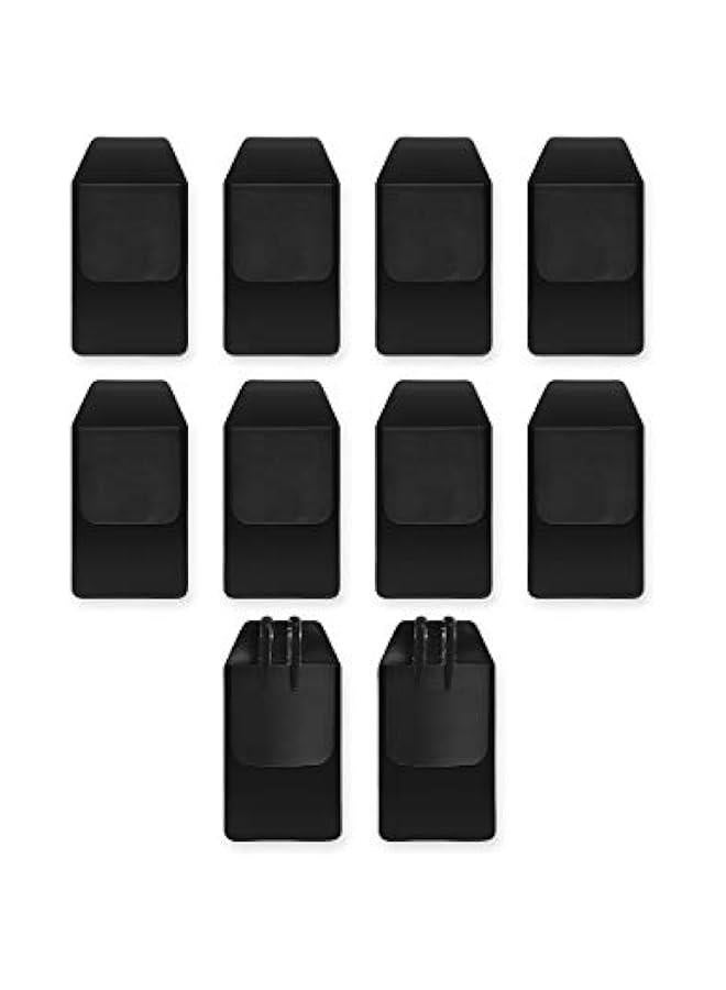 Generic Shirt Pocket Protector 10 Pieces PVC Pocket Protectors for School Hospital Office Supplies (Black) - Image 1