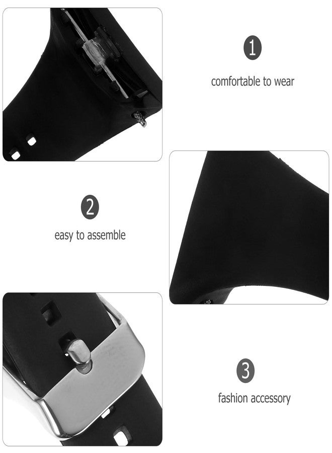 Hemobllo Replacement Watch Band Quick Release - Silicone Waterproof Adjustable - for FT4 FT7 Smartwatch for Men Women - Image 5