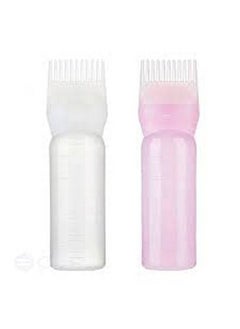 TWIREY Hair Oil Bottle Oil Comb 120Ml Hair Tools Hair Dye Applicator Brush Bottles Styling Tool Hair Coloring (Pack Of 2)  - Image 2