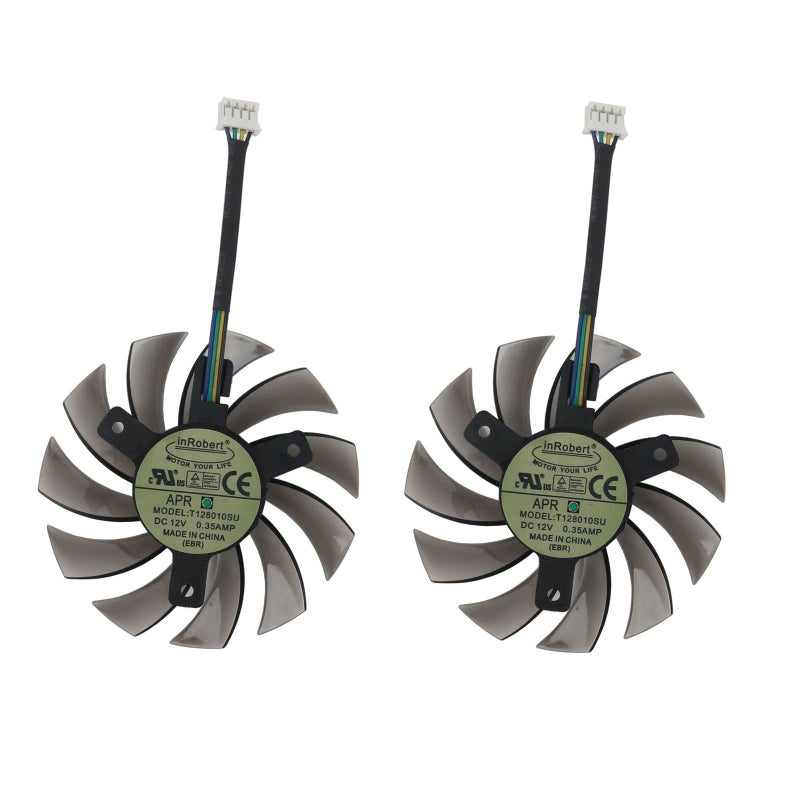 inRobert 75mm GA81S2U DC 12V 0.38A 4Pin Cooler Fan Video Card Fan Replacement for Zotac GTX 970 Dual Fan Graphic Card (DIY Fan) - Image 3