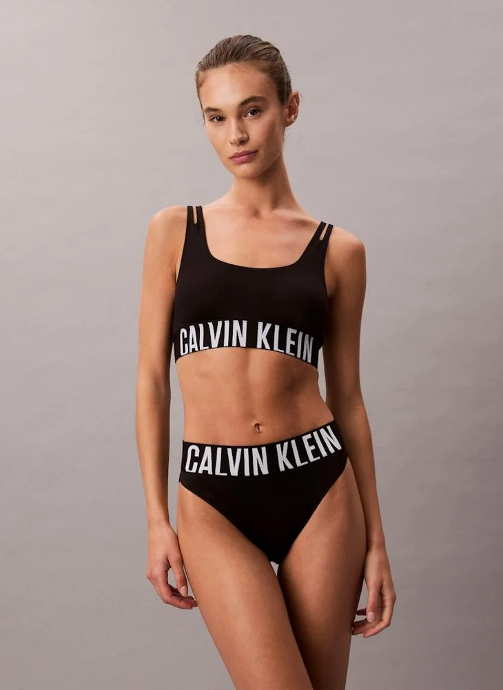 CALVIN KLEIN Logo Band High Waist Bikini