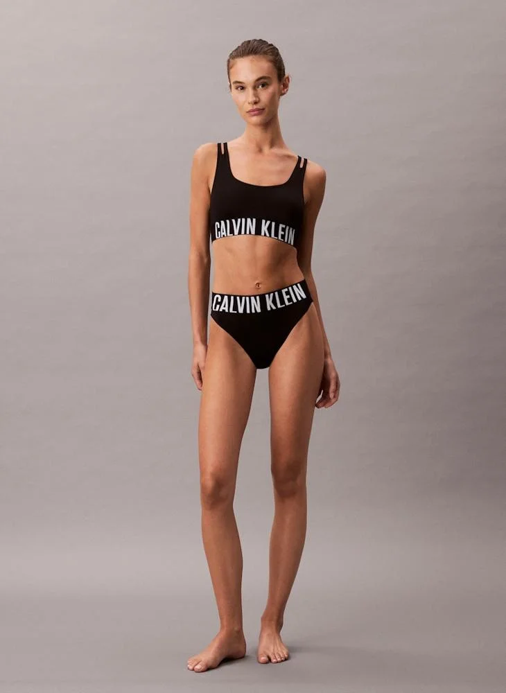 CALVIN KLEIN Logo Band High Waist Bikini
