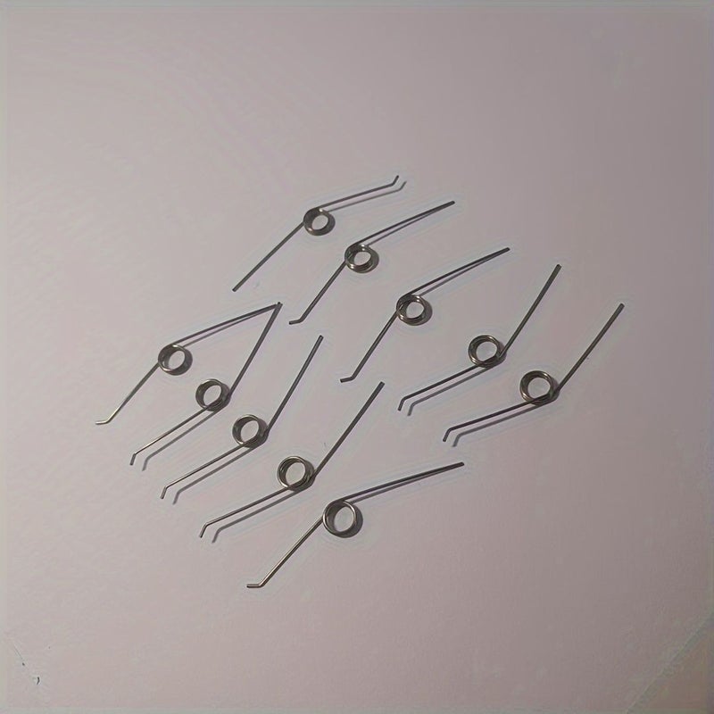 10pcs Stainless Steel Trash Can Springs 0.8mm 2.2mm 26mm 31.5mm Lid Closure - Image 1