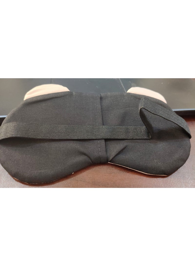 My souq Cute Cartoon Sleep Eye Mask Soft Plush Blindfold Light Blocking Eye Cover with Elastic Strap for Travel and Sleeping - Image 4