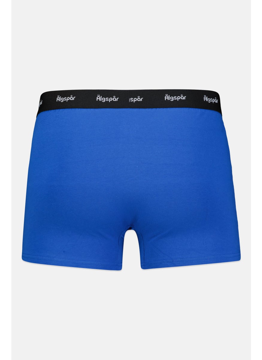 Algspar - Men 3 Pieces Brand Logo Boxer, Grey/Blue/Black - Image 1