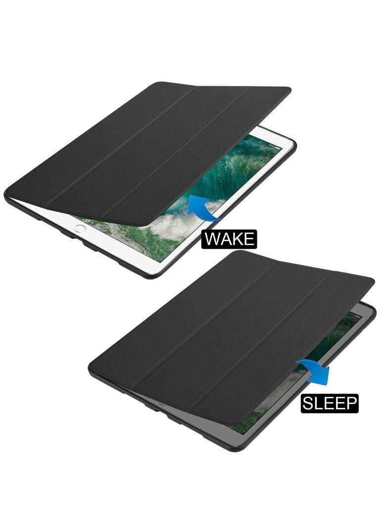 Captaintech "iPad 10.2-inch Case for 7th/8th/9th Gen (2019/2020/2021) - Slim Protective Cover with Pencil Holder, Magnetic Stand & Auto Sleep/Wake Black  - Image 2
