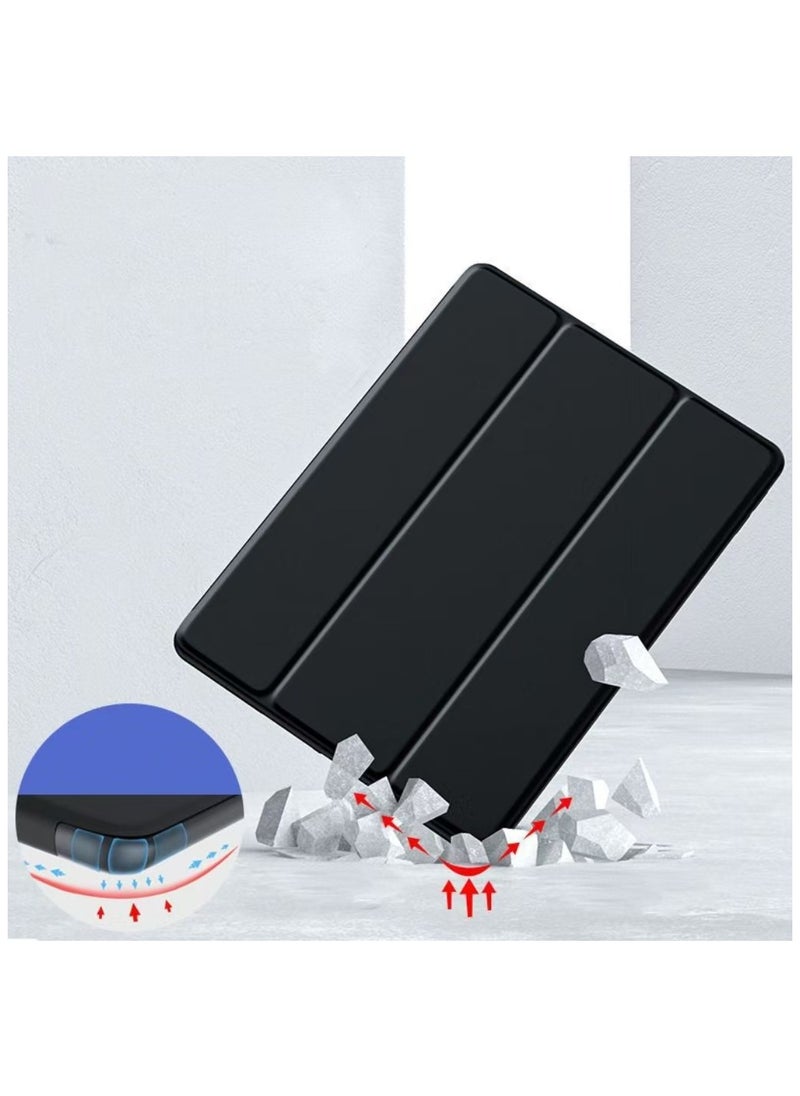 Captaintech "iPad 10.2-inch Case for 7th/8th/9th Gen (2019/2020/2021) - Slim Protective Cover with Pencil Holder, Magnetic Stand & Auto Sleep/Wake Black  - Image 3