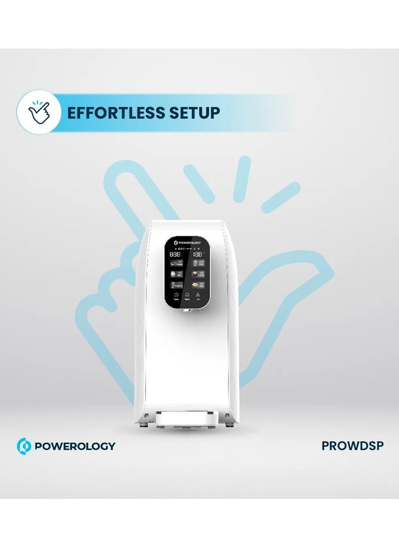 Powerology - Reverse Osmosis Water Dispenser and Purifier 2000W/ Instant Hot Water / Multi-Stage Water Purifying System / 4" Touch Display / 3L Water Tank - White - Image 1