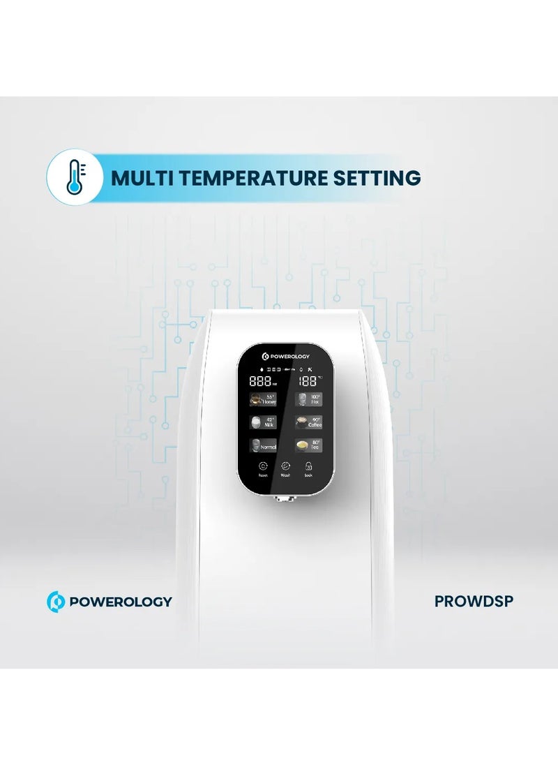 Powerology - Reverse Osmosis Water Dispenser and Purifier 2000W/ Instant Hot Water / Multi-Stage Water Purifying System / 4" Touch Display / 3L Water Tank - White - Image 1
