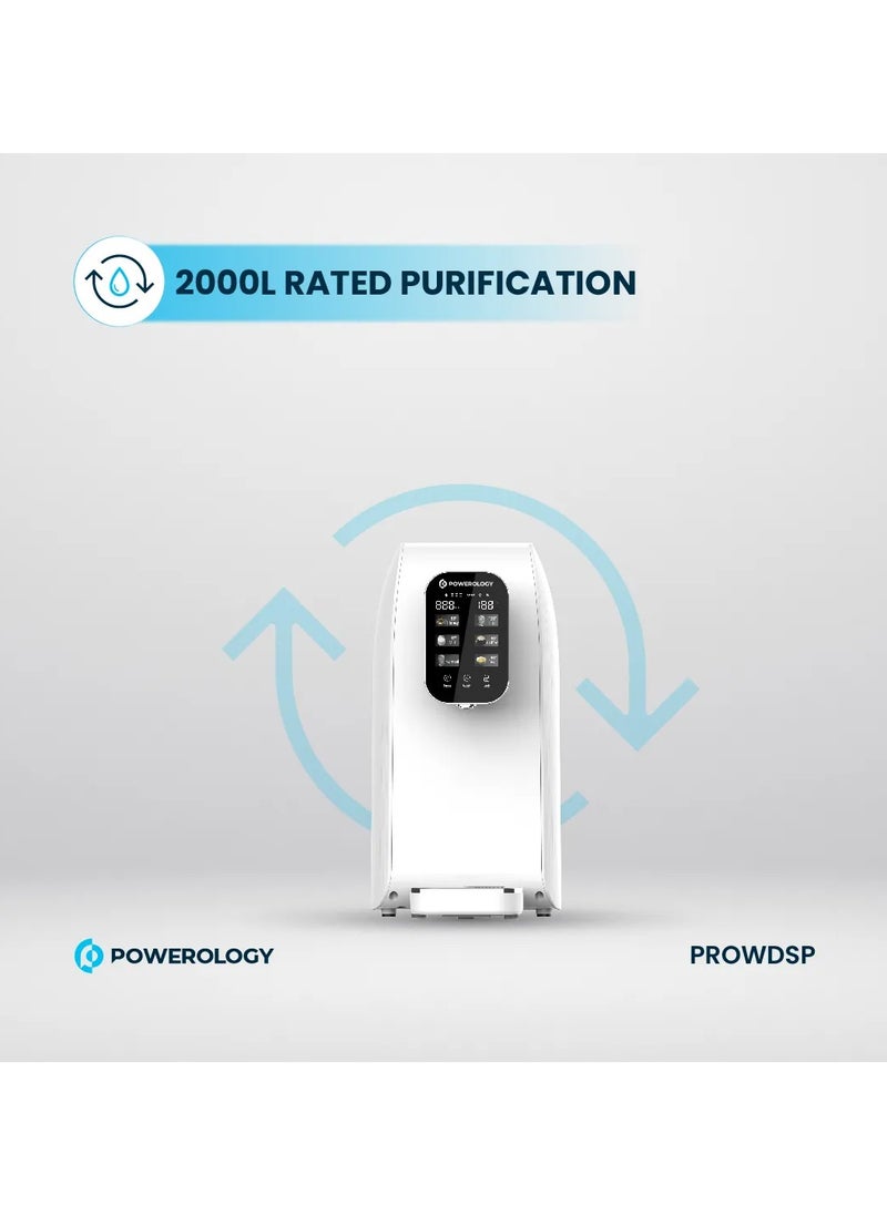 Powerology - Reverse Osmosis Water Dispenser and Purifier 2000W/ Instant Hot Water / Multi-Stage Water Purifying System / 4" Touch Display / 3L Water Tank - White - Image 1