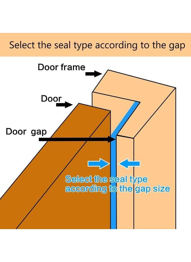 Oasisgalore Self-Adhesive D Shape Rubber Weather Stripping Seal Strip for Doors and Windows (Black)  - Image 5