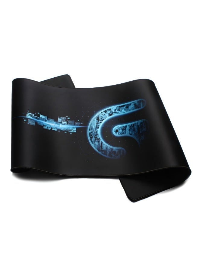 Large, waterproof, non-slip, comfortable, high-quality mouse pad with a perfect ergonomic design, black and blue. - Image 3
