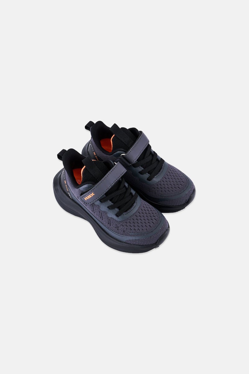 RBX Toddlers Boy Brand Logo Velcro Closure Outdoor Shoes, Grey - Image 2