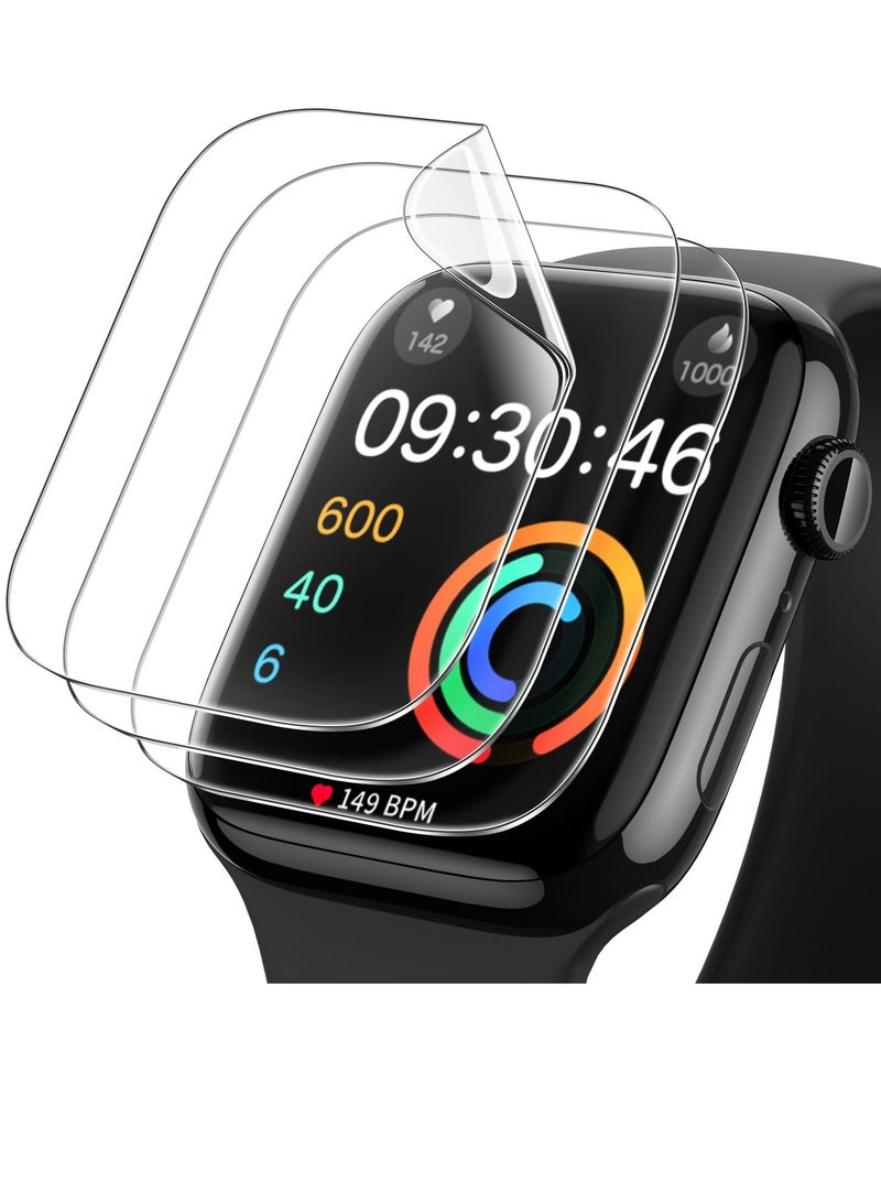 phomemo Screen Protector for Apple Watch Series 10 42mm, Self-Healing Flexible TPU Film, Anti-Scratch HD Clear, 3-Pack - Image 3
