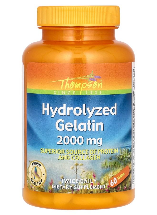 Thompson - Hydrolyzed Gelatin 2000 mg 60 Tablets (1000 mg per Tablet) - Image 1