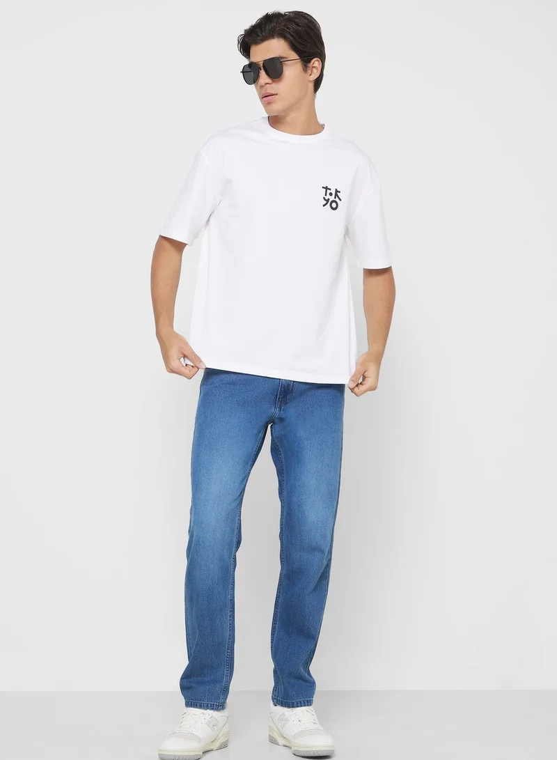 سفنتي فايف Casual Oversized T-Shirt