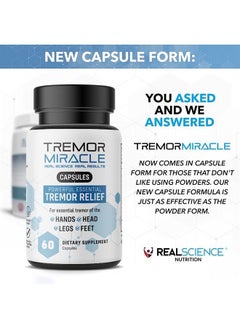 Tremor Miracle Capsules - Essential Tremor Herbal Capsule Supplement  for Hands, Legs, Feet, Head Tremors - pzsku/Z88E09576320BB6CF78F7Z/45/_/1687913427/386aba1d-950f-4b48-ae3f-75bde366dc46