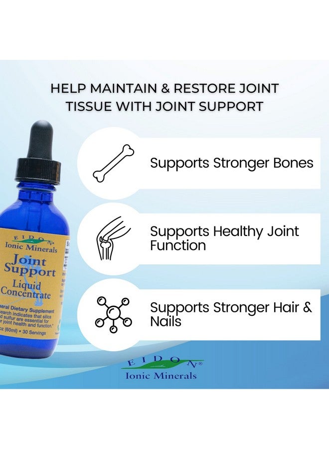 Eidon Ionic Minerals Joint Support Supplement Liquid Concentrate - Contains Ionic Silica and Sulfur, Joint Support Drops, Stronger Hair, Skin, and Nails, Bioavailable, No Preservatives - 2 oz - Image 4