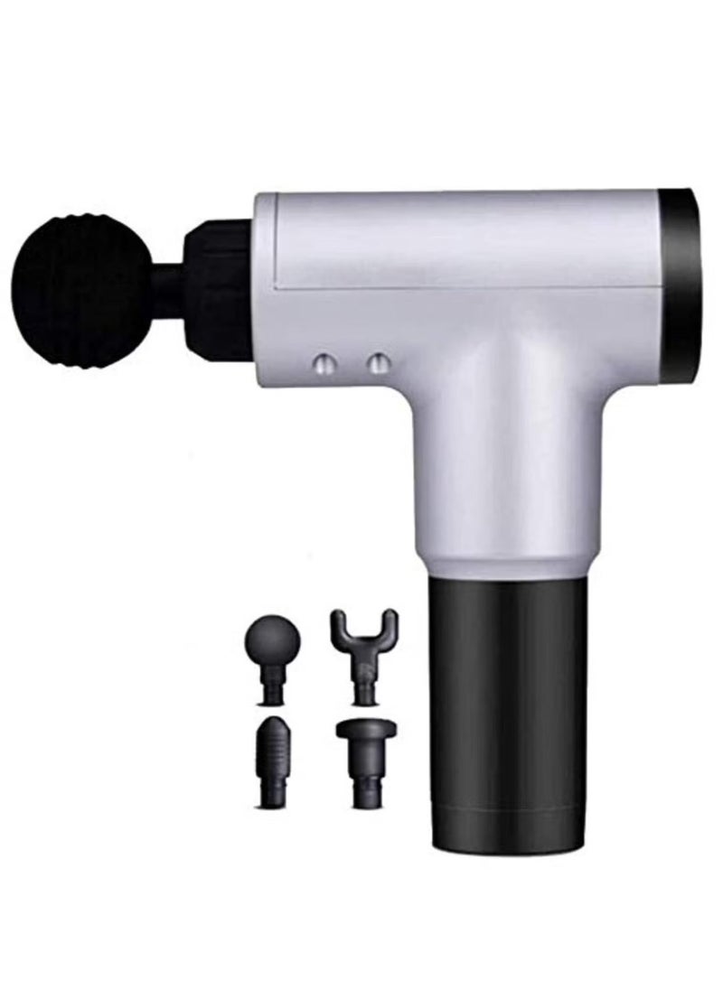 BGM KH-320 Muscle Massager Fascia Gun (Grey) – Portable Deep Tissue Massager for Pain Relief, Muscle Recovery, and Relaxation – Adjustable Speed, Quiet Operation – Ideal for Back, Neck, Shoulders, and Legs  - Image 1