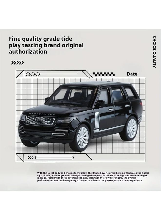 RoveR 50th Anniversary Black Alloy Car Model With Four Wheel Shock Absorption And Panoramic Sky View Collectible Toy Gift - Image 5