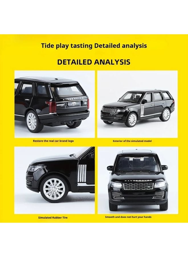 RoveR 50th Anniversary Black Alloy Car Model With Four Wheel Shock Absorption And Panoramic Sky View Collectible Toy Gift - Image 4