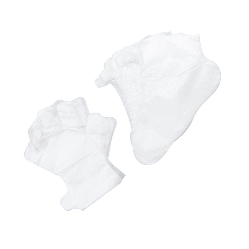 600 pcs Assorted Gloves Foot Covers One-off Gloves Feet Gloves Beauty Care Gloves for Home SPA (2 Packs Gloves + 1 Pack Foot Covers) - Image 2