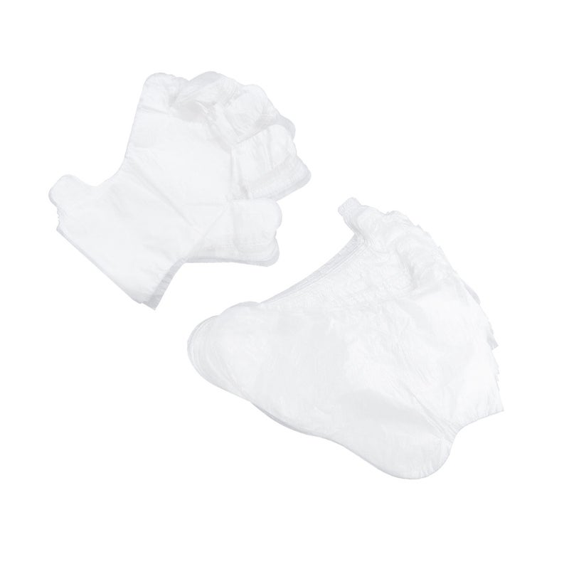 600 pcs Assorted Gloves Foot Covers One-off Gloves Feet Gloves Beauty Care Gloves for Home SPA (2 Packs Gloves + 1 Pack Foot Covers) - Image 4
