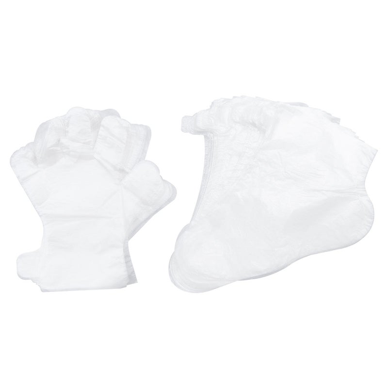 600 pcs Assorted Gloves Foot Covers One-off Gloves Feet Gloves Beauty Care Gloves for Home SPA (2 Packs Gloves + 1 Pack Foot Covers) - Image 1