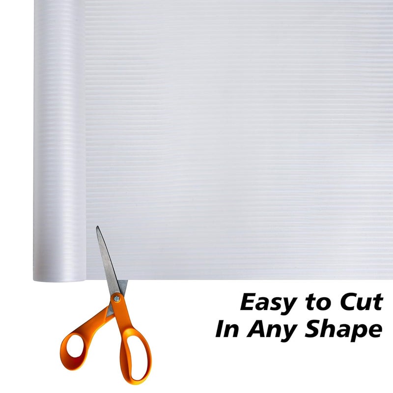 Kuber Industries Kuber Industries Shelf Liner Kitchen Cabinet Shelf Protector Kitchen Liners for Cabinets and Drawers Drawer Liner Mat Self Lining Shelf Liner Cabinet Mat 15 MTR White - Image 5