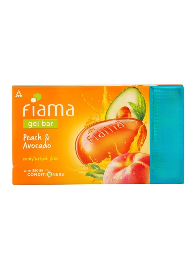 Fiama Gel Bar Peach and Avocado 125 g x5 625 gm Bottle - Image 3