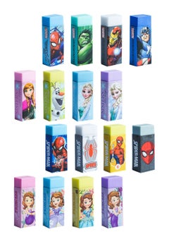 Pink Demon 16 Fashionable and Exquisite Cartoon Design Erasers Set  - Image 1