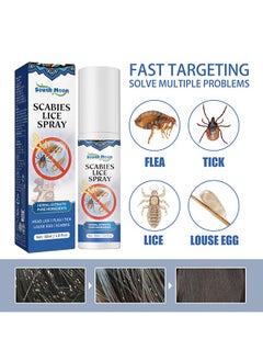 SOUTH MOON Scabies Lice Spray，Hair Lice Repellent Spray Anti-Lice and Nits Topical Spray 30ml  - Image 4