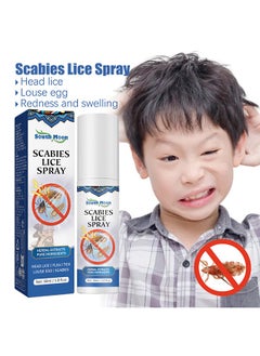 SOUTH MOON Scabies Lice Spray，Hair Lice Repellent Spray Anti-Lice and Nits Topical Spray 30ml  - Image 1