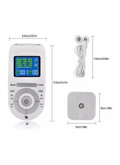Y&D Tens Muscle Stimulator, Wireless Dual Channel, TENS machine pulse massager, 12 Modes, with 4 Pads for Pain Relief, Gym Neck and Back Relief  - Image 3