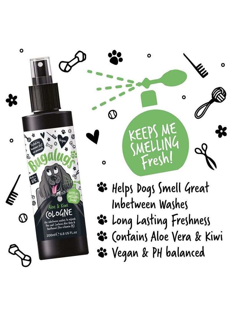 Bugalugs Aloe & Kiwi Cologne 200ml (6.8 Fl Oz) - Image 4