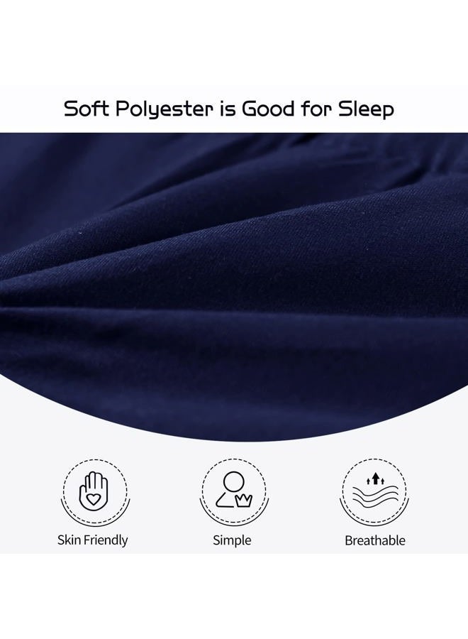 MAXYOYO Futon Mattress, Padded Japanese Floor Mattress Quilted Bed Mattress Topper, Extra Thick Folding Sleeping Pad Breathable Floor Lounger Guest Bed for Camping Couch, Navy, Queen - Image 4