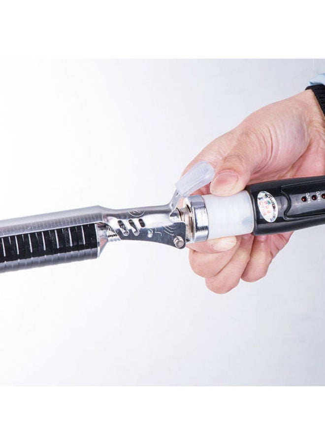 NIBEMINENT Professional Hair Straightener Black/Silver - Image 4