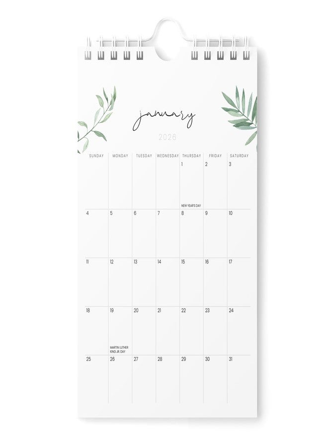 Karto Small Wall Calendar 2026 - Vertical 6x9 inch January 2026 to June 2027 - Small, Versatile, and Easy Planning with the Aesthetic Desk Monthly Calendar - Greenery - Image 1