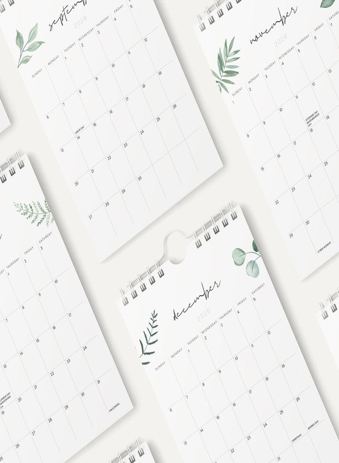 Karto Small Wall Calendar 2026 - Vertical 6x9 inch January 2026 to June 2027 - Small, Versatile, and Easy Planning with the Aesthetic Desk Monthly Calendar - Greenery - Image 4