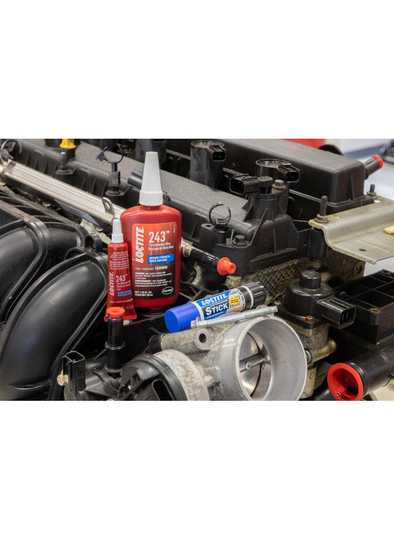 Loctite Loctite 248 Blue Threadlocker Glue Stick: All-Purpose, Medium-Strength, Anaerobic, No Drip, General Purpose, Works on All Metals | Blue, 19 Gram Wax Stick (PN: 37614-504466)  - Image 3