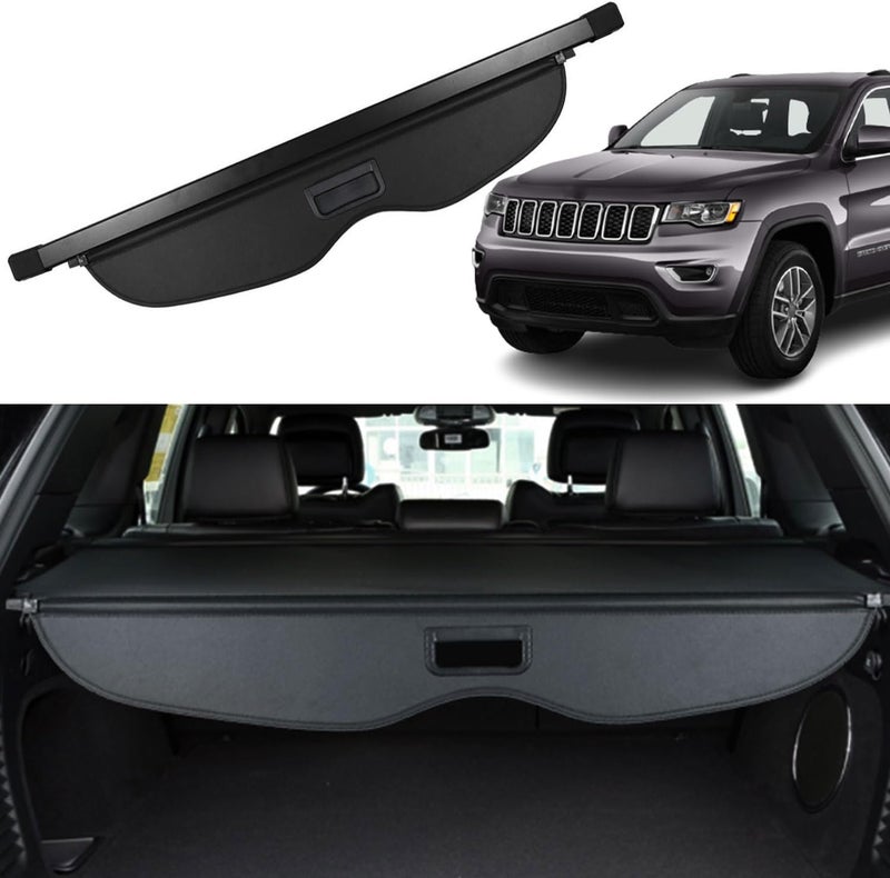 Liizoo Retractable Black Cargo Rear Trunk Cover for Jeep Grand Cherokee 2011-2021 - Image 1
