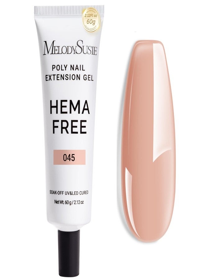 MelodySusie Poly Nail Extension Gel 60g Hema TPO Free Soak Off UV Lamp Cured Nail Thickening Art Design Manicure Gift for Women 045 - Image 1