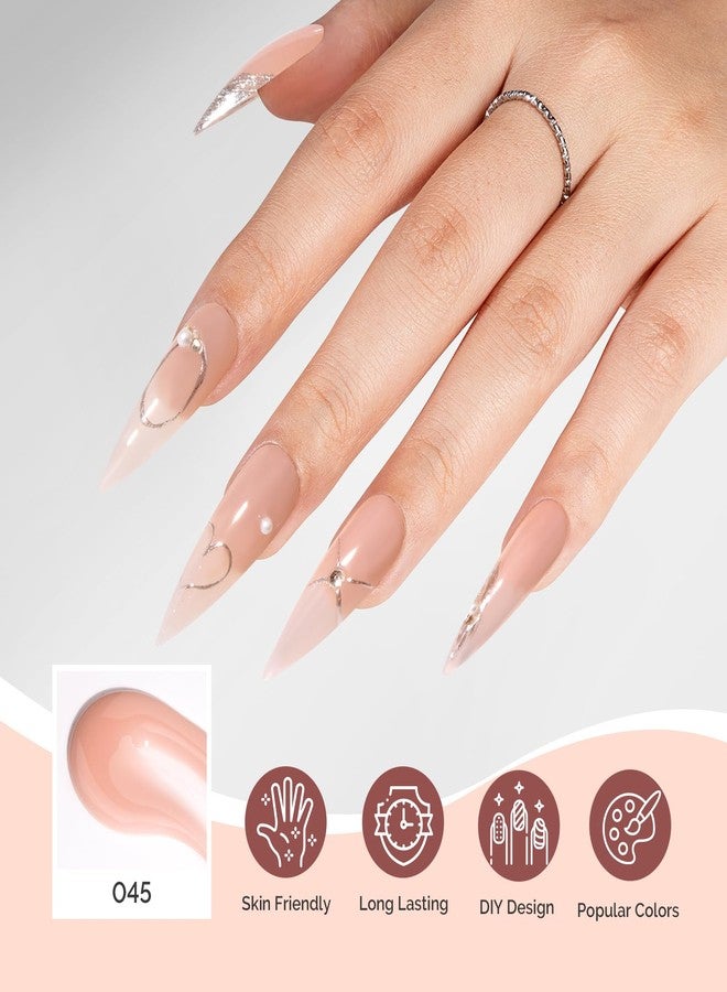 MelodySusie Poly Nail Extension Gel 60g Hema TPO Free Soak Off UV Lamp Cured Nail Thickening Art Design Manicure Gift for Women 045 - Image 4