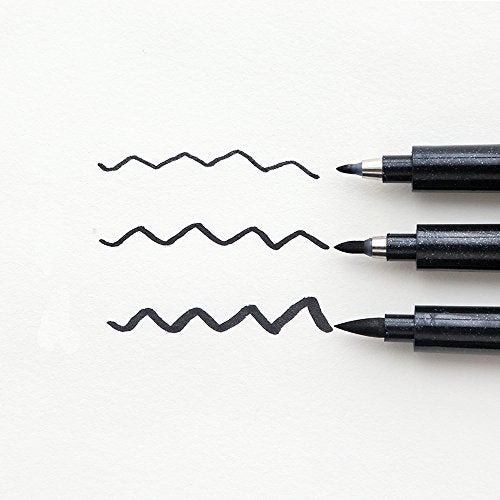 Ximimark 6Pcs Chinese Pen Japanese Calligraphy Writing Brush Water Ink Painting Pen for Chinese Writting Beginner, 3 Size Set - Image 2